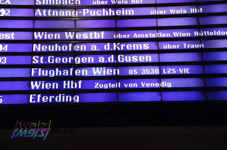 My train even had a flight number and was scheduled as an Austrian Airways 'flight'.