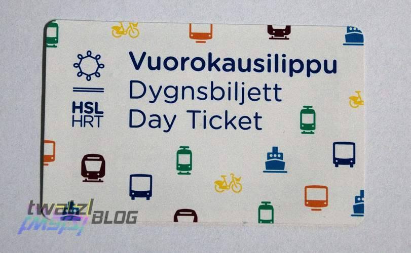 The day ticket for Helsinki. Bought at an R-Kioski.